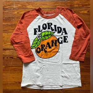 Big Bud Press Florida Orange Baseball Tee- Never Worn